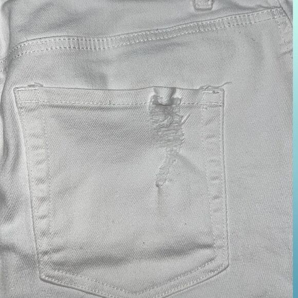 Maurices High Rise Cutt Off White Denim Shorts Size 12 Waist 32” #96 - Picture 3 of 5